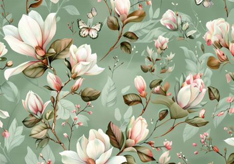 Magnólia Floral Pastel II