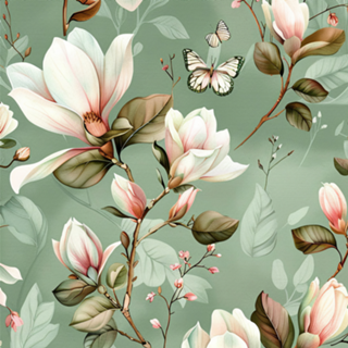 Magnólia Floral Pastel II