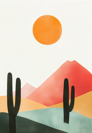Paisagem Quente e Minimalista