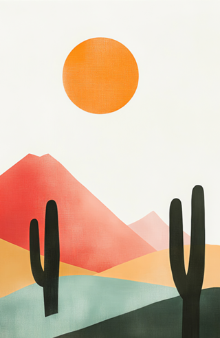 Paisagem Quente e Minimalista
