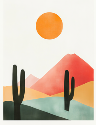 Paisagem Quente e Minimalista