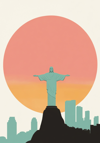Postais de Cristo Redentor do Rio de Janeiro