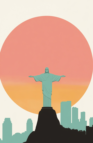 Postais de Cristo Redentor do Rio de Janeiro