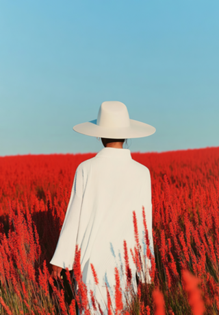Caminho em Campo Vermelho
