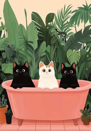 Hora do Spa dos Gatinhos