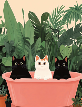 Hora do Spa dos Gatinhos