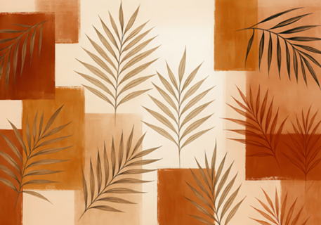 Folhas de Cobre e Creme