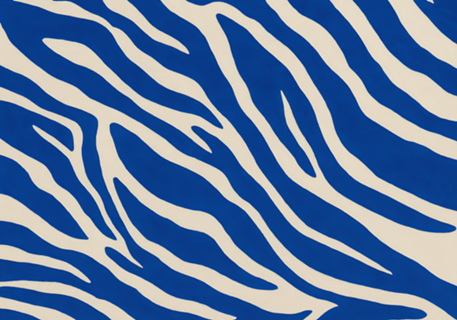 Zebra Azul Vibrante