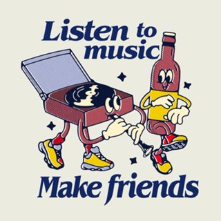 Listen to music make friends