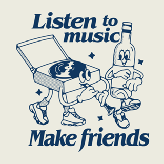 Listen to music make friendss