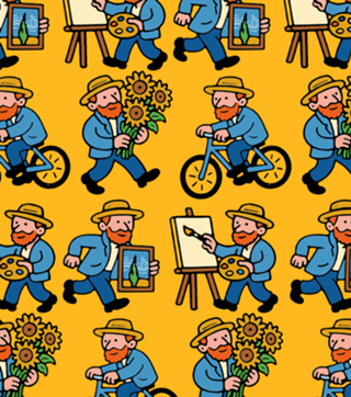 Van Gogh divertindo