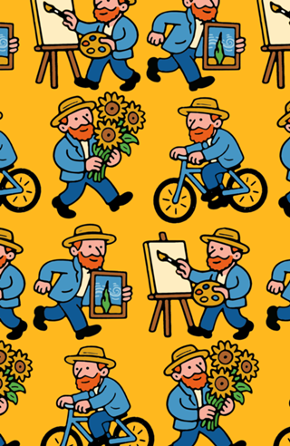 Van Gogh divertindo
