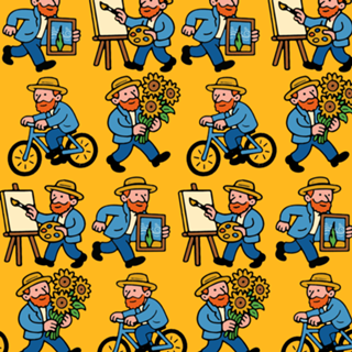 Van Gogh divertindo