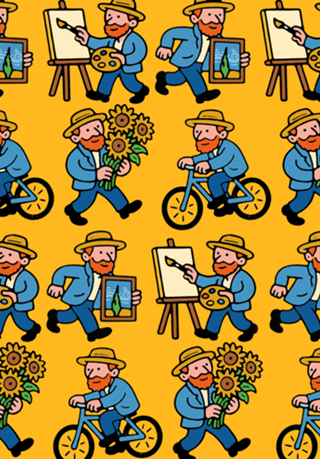 Van Gogh divertindo