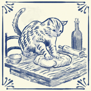 Gato Padeiro Azulejo