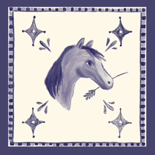O cavalo azulejo