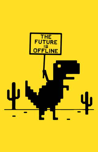 The future is offline (colorido)