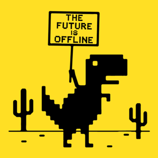 The future is offline (colorido)