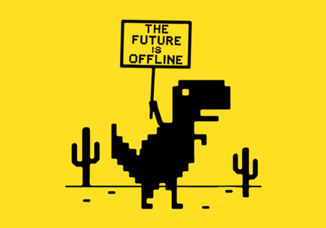 The future is offline (colorido)