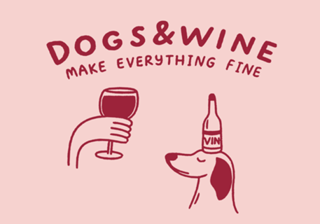 Cães e vinho