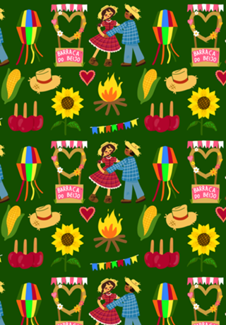 Festa Junina - Fundo verde
