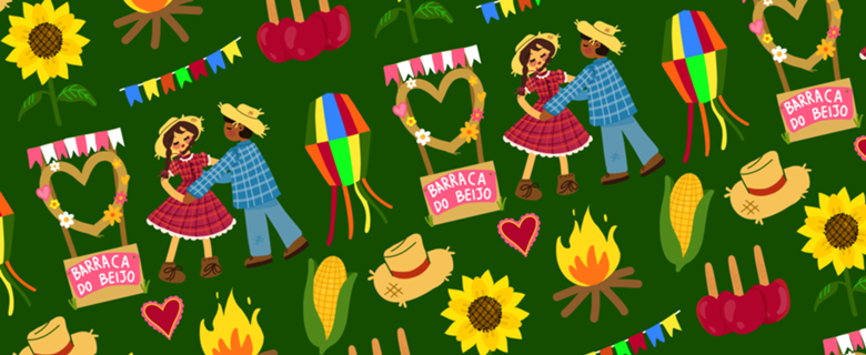 Festa Junina - Fundo verde
