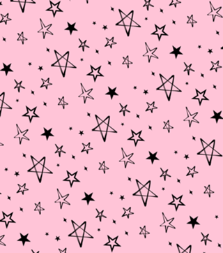 Black stars fundo rosa
