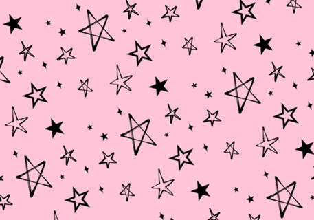Black stars fundo rosa