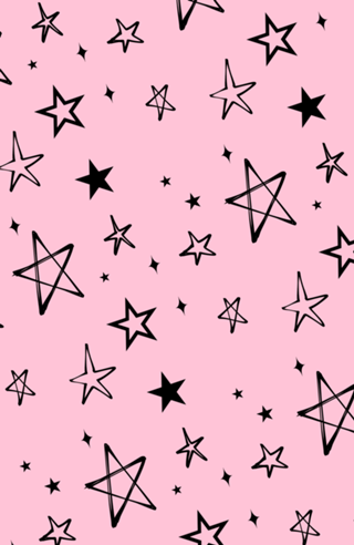 Black stars fundo rosa