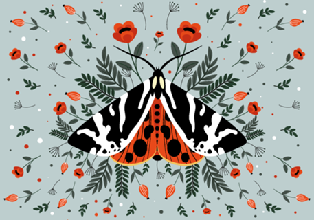 Mariposa Tigre de Jersey Floral