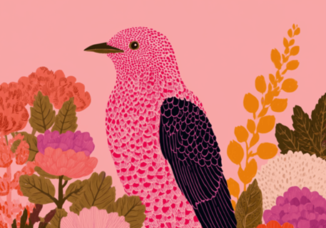 Passarinho rosa