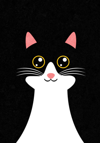 Gato fofo ilustração.