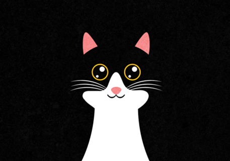 Gato fofo ilustração.