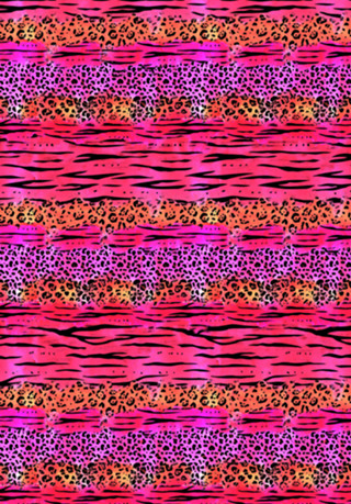 Aquarela animal print cor de rosa