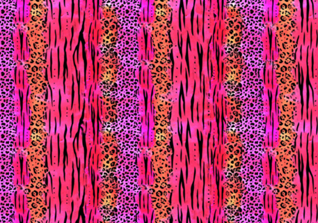 Aquarela animal print cor de rosa