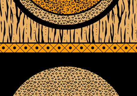 Africa animal print amarelo
