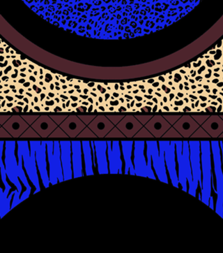 Africa animal print azul