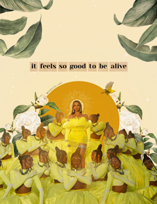 Colagem Beyoncé Be Alive