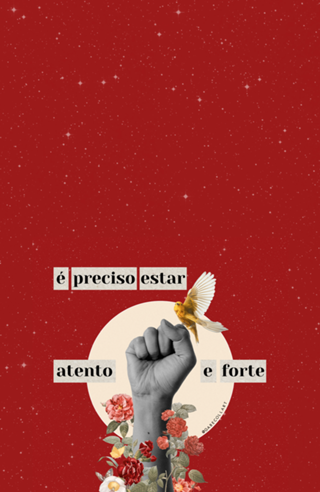 Colagem Atento e Forte
