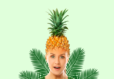 Cabeça de Abacaxi - Pineapple Head