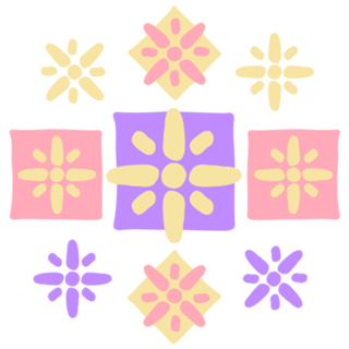 Padrão Rosa dos Ventos Violeta