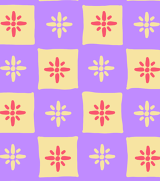Padrão Rosa dos Ventos Violeta