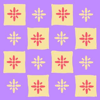 Padrão Rosa dos Ventos Violeta