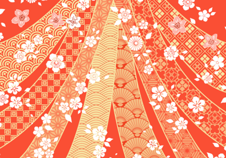 Padrão Floral Laços Coral