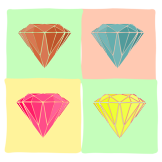 Estampa Diamantes