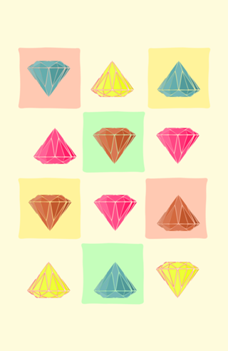 Estampa Diamantes