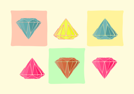 Estampa Diamantes