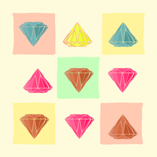 Estampa Diamantes