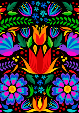 Colourful Mexican Background