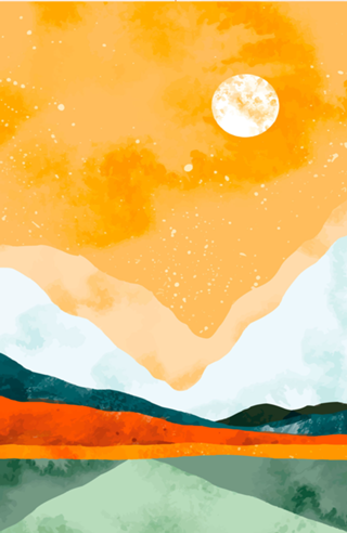 Paisagem Aquarela